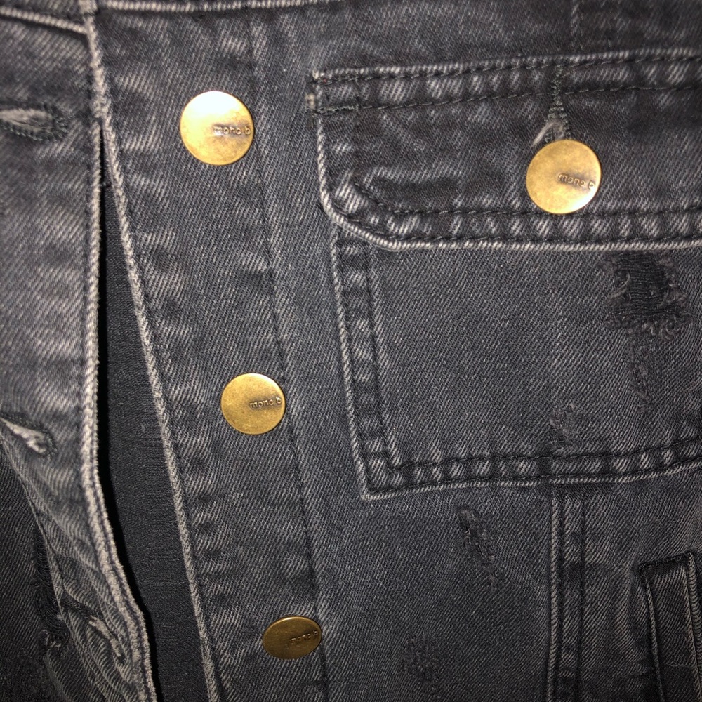 Mono B Cropped Denim Jacket - Picture 3 of 4